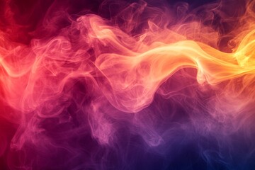 Obraz premium Abstract Smoke Background with Pink Orange and Yellow Hues
