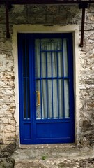 Blue old door