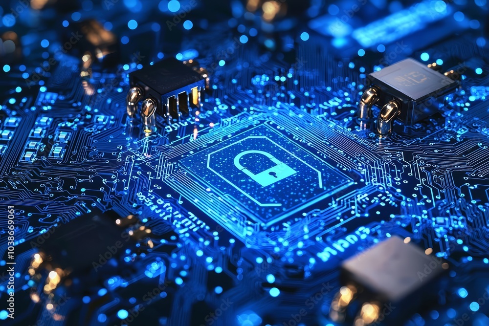 Aufkleber cybersecurity concept of cybersecurity and privacy concepts to protect data