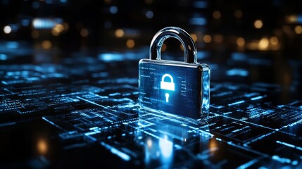 Cybersecurity concept of  Cyber security data protection information privacy internet technology concept.  , copy space for text,