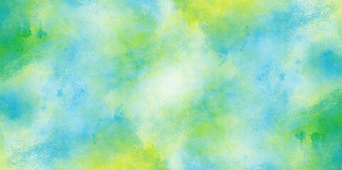 Abstract yellow and blue watercolor background. aquarelle colorful stains on paper. pastel watercolor background. Explosion of colored powder on white texture background.