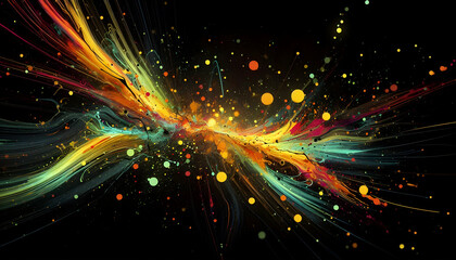 Obraz premium fractal burst background