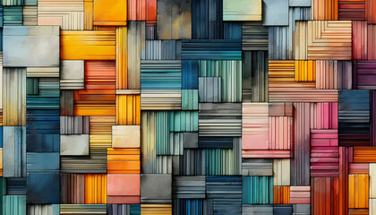 colorful containers in port