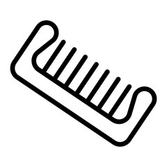 Comb Vector Line Icon Design