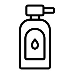 Conditioner Bottle Vector Line Icon Design
