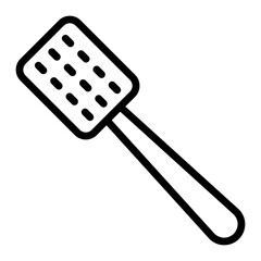 Bath Brush Vector Line Icon Design