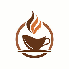 Modern Coffee Logo Icon Vector Illustration for Branding and Cafes