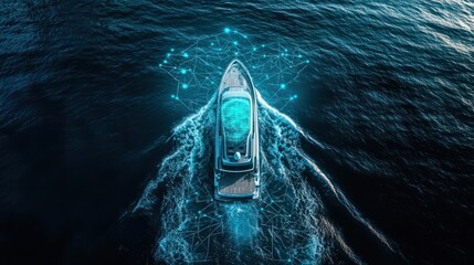 smart digital boat, artificial intelligence in maritime navigation, technology in marine transportation, exploration, and environmental monitoring
