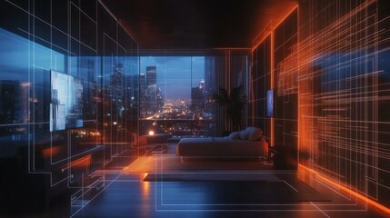 Fototapeta premium Smart Home Digital Technology