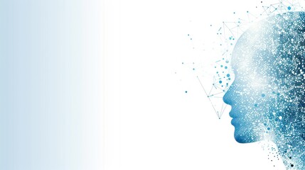 Digital Abstract Human Head