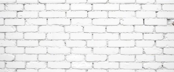 Clean white brick wall texture perfect for background or design