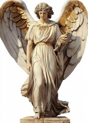 Obraz premium Representation of an adult Roman angel in PNG format, emphasizing spiritual essence.