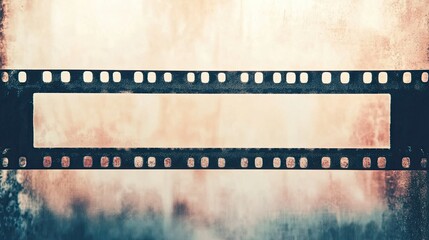 Classic film strip frame with empty space and a faded paper texture, evoking a nostalgic feel.