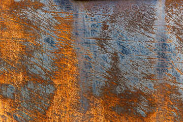 Weathered rusty metal texture background