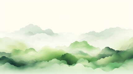 Obraz premium Serene pale green background creating a calm atmosphere to highlight image elements