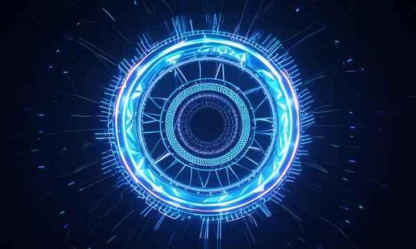 blue colured chakra animation 