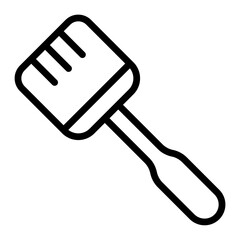 Pastry Brush Vector Line Icon Design