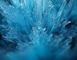 Fototapeta premium Icy blue abstract background with light and dark contrasts