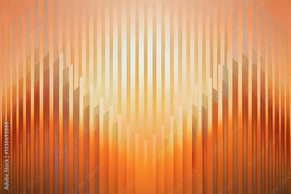 Poster dynamic abstract vertical lines gradient orange light reflection