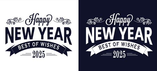 New year 2025 t-shirt design, typography t-shirt new year t-shirt template.