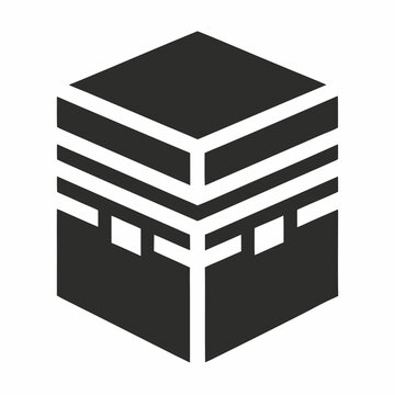 black kaaba icon clip art preview