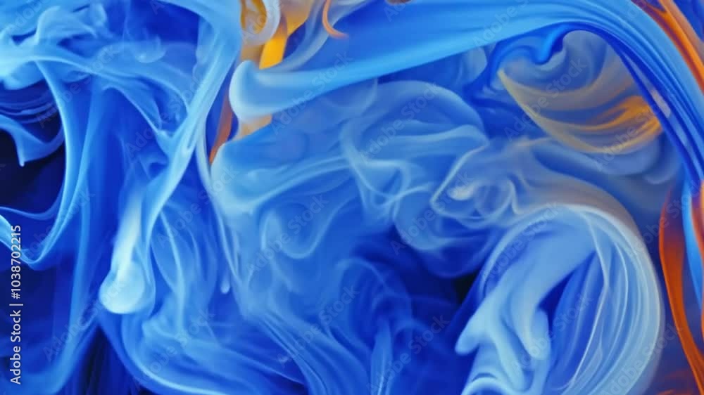 Poster a stunning burst of paint explodes from the center underwater, creating vibrant colors and dynamic p