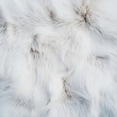 Obraz premium Close-up of reindeer fur covered in frost, Lapland winter textures