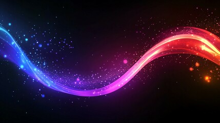 Obraz premium abstract background neon wave