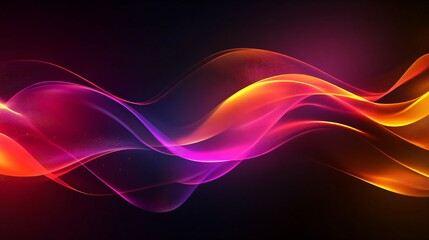 Naklejka premium abstract background neon wave