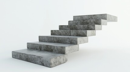 Modern Concrete Stairs in Minimalist Style