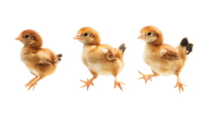 Little chicken on transparent background