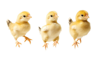 Little chicken on transparent background