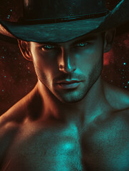 person in a hat - generative ai