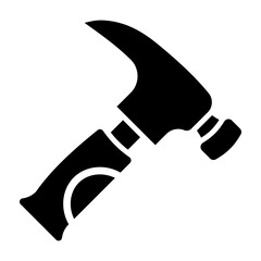 Hammer Glyph Icon Design