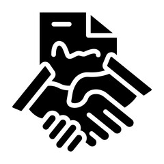 Contract Glyph Icon Design