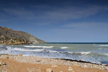 Beautiful coast on the island of Gozo
