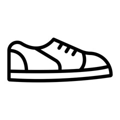 Sneakers Vector Line Icon Design