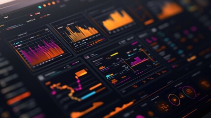 Data Visualization on Laptop Screen