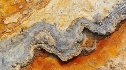 Obraz premium Textured Rock Formation with Rich Earth Tones