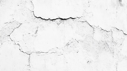 Obraz premium White Cracked Wall Texture, Abstract , Background