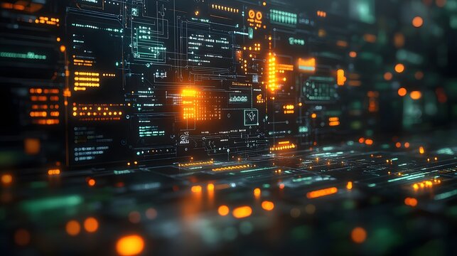 Futuristic Digital Interface