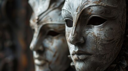 Intricately designed bergomasks displayed in kov, showcasing traditional craftsmanship and cultural heritage of the region