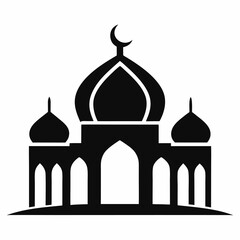 Silhouette Vector Mosquito Icon Logo on White Background