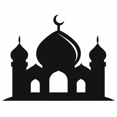 Silhouette Vector Mosquito Icon Logo on White Background