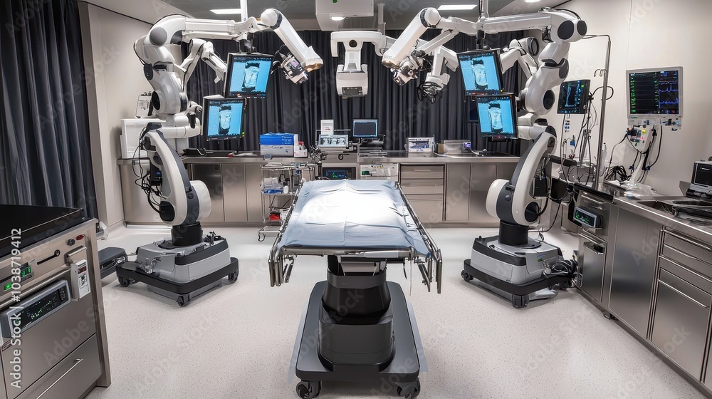Poster advanced robotic surgical system with multiple arms