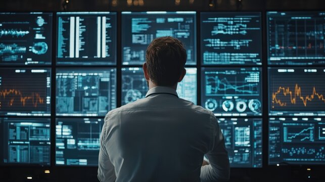 Business person delve into data analytics to uncover trends and insights from predictive big data models to real-time analysis, learn how data driven decisions propel analytic industries forward EIDE