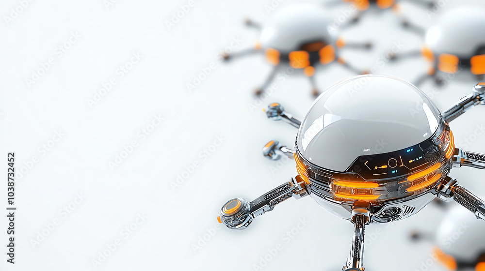 Poster advanced coordination of sci-fi inspired drone swarms exploring the future of autonomous technology 