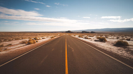 Naklejka premium Road To The Desert