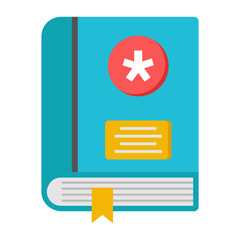 A unique design icon of medical book

