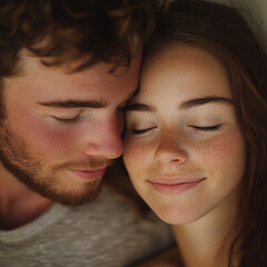 Obraz premium A close embrace between a couple enjoying a sunset, symbolizing affection and connection, perfect for commercial use in wedding, engagement, and relationship-themed content. Commercial